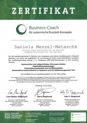 zertifikat business coach